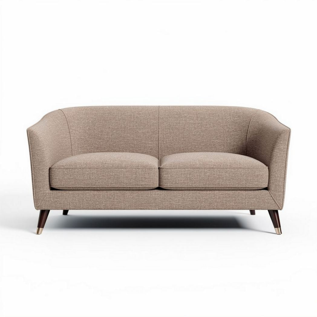 Tweed bankstellen in bruin 180 x 90 x 85cm voor woonkamers